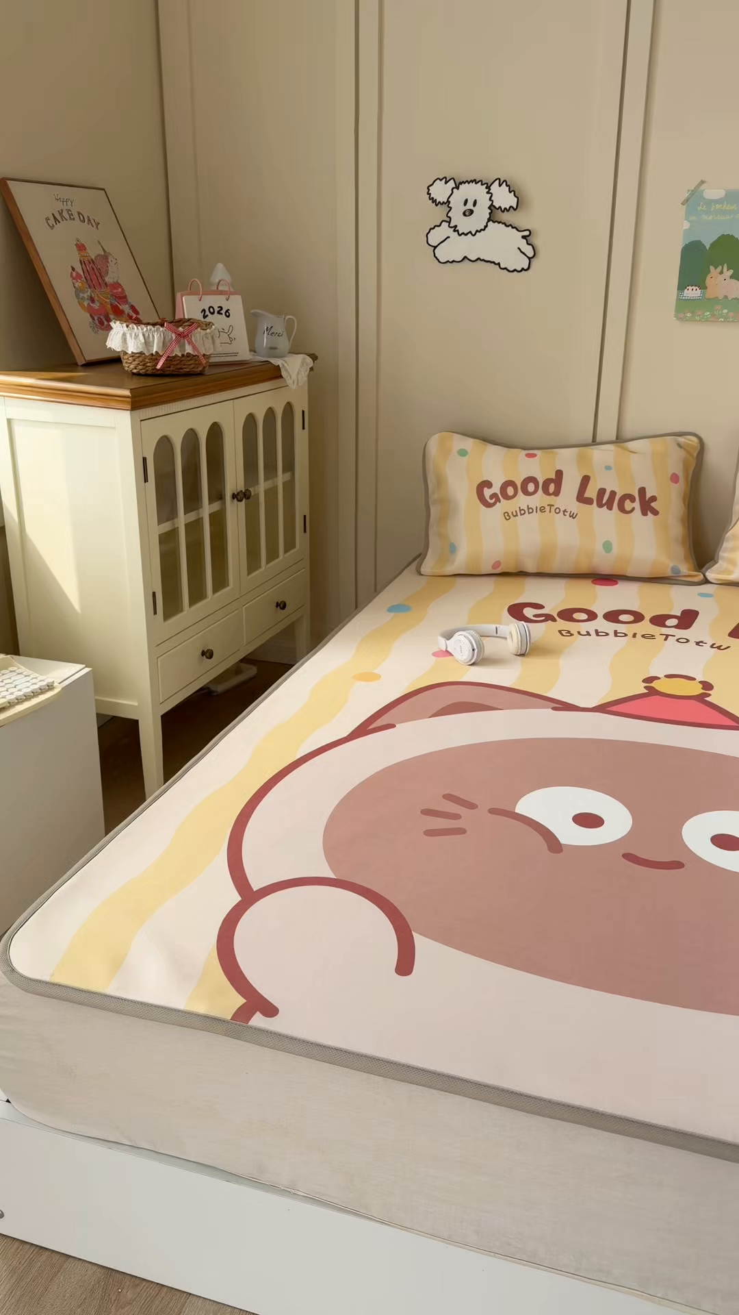 91家纺网 家纺一手货源 找家纺 潮邦创意家居 2026新款A类小冰皮软席油光冰丝席-巴波布布系列【含A类检测报告】 布布乐乐