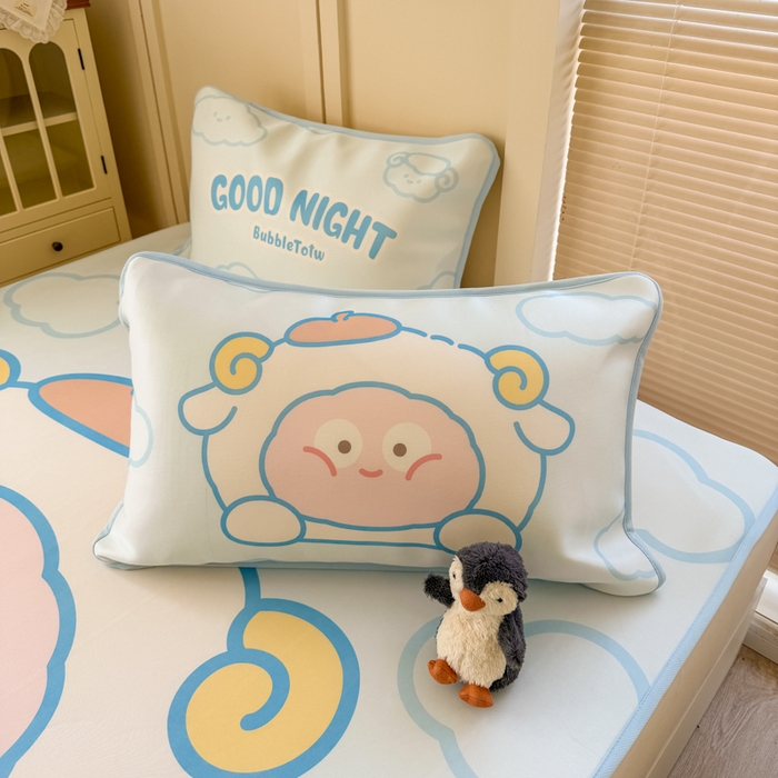 91家纺网 家纺一手货源 找家纺 潮邦创意家居 2026新款A类小冰皮软席油光冰丝席-巴波布布系列【含A类检测报告】 布布米米