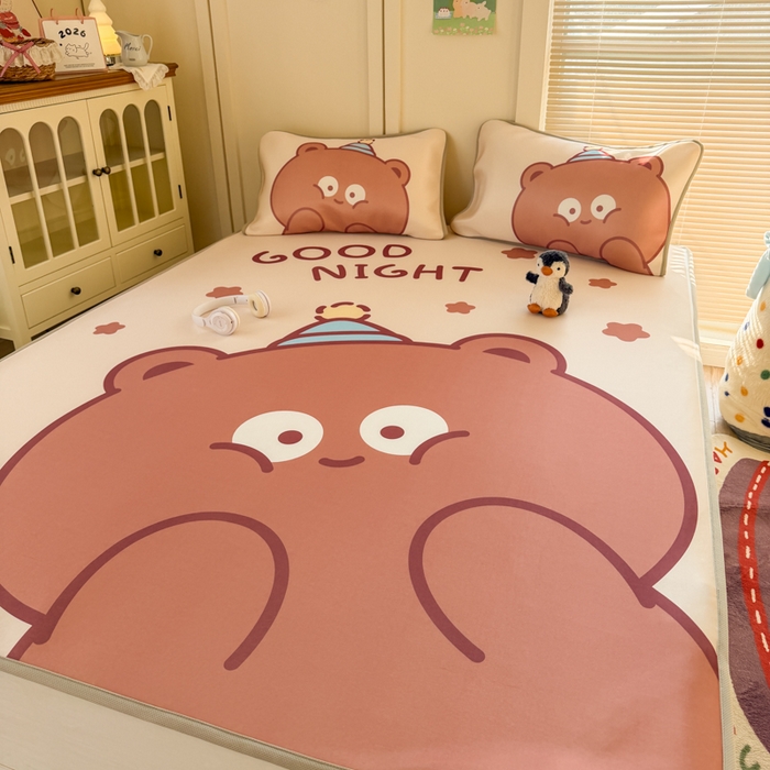 潮邦创意家居 2026新款A类小冰皮软席油光冰丝席-巴波布布系列【含A类检测报告】 布布糯糯