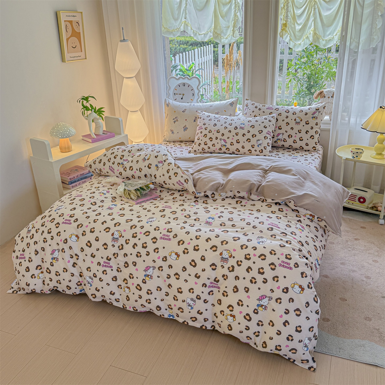 91家纺网 家纺一手货源 找家纺 （总）优眠坊 2026新款全棉印花小清新单品系列-四件套    学生三件套（预留缩水）