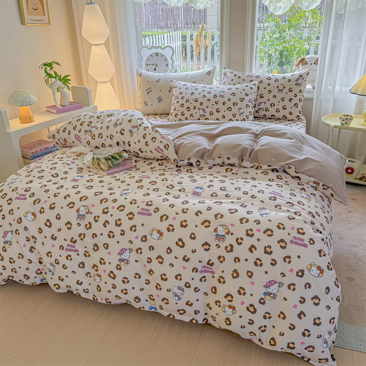 91家纺网 家纺一手货源 找家纺 （总）优眠坊 2026新款全棉印花小清新单品系列-四件套    学生三件套（预留缩水）