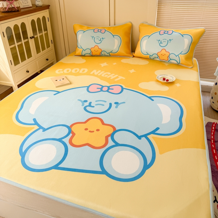 潮邦创意家居 2026新款A类小冰皮软席油光冰丝席-巴波布布系列【含A类检测报告】 布布泡泡