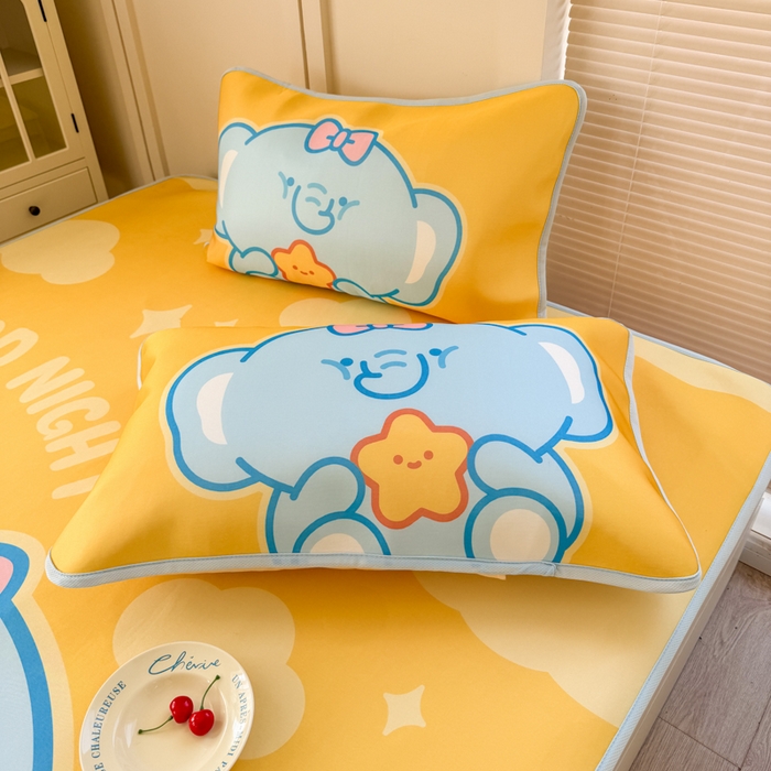 91家纺网 家纺一手货源 找家纺 潮邦创意家居 2026新款A类小冰皮软席油光冰丝席-巴波布布系列【含A类检测报告】 布布泡泡