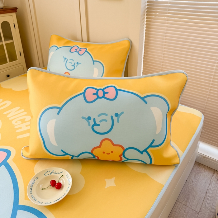 91家纺网 家纺一手货源 找家纺 潮邦创意家居 2026新款A类小冰皮软席油光冰丝席-巴波布布系列【含A类检测报告】 布布泡泡