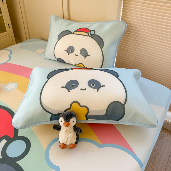 91家纺网 家纺一手货源 找家纺 潮邦创意家居 2026新款A类小冰皮软席油光冰丝席-巴波布布系列【含A类检测报告】 布布圈圈