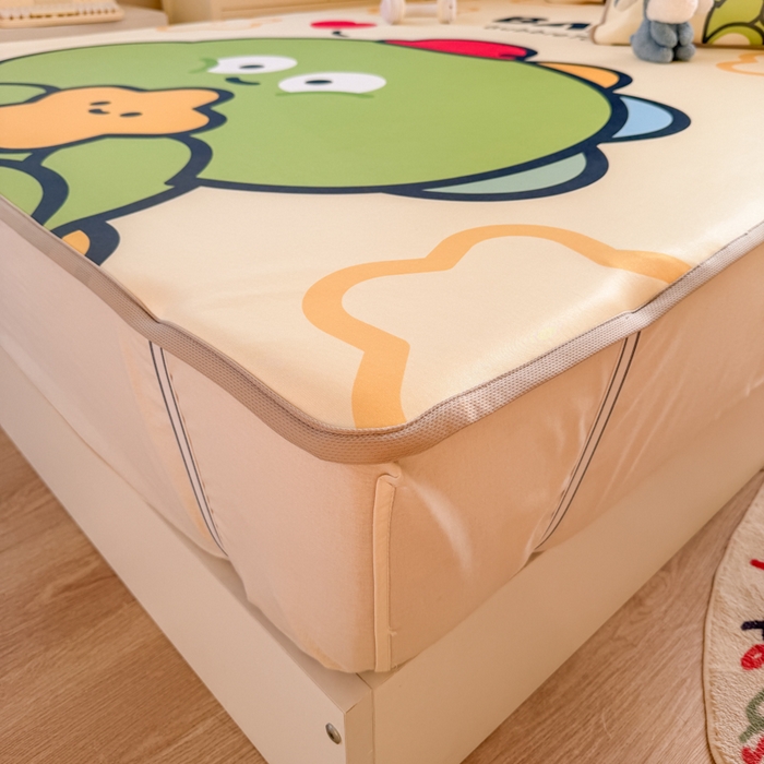 91家纺网 家纺一手货源 找家纺 潮邦创意家居 2026新款A类小冰皮软席油光冰丝席-巴波布布系列【含A类检测报告】 布布糖糖