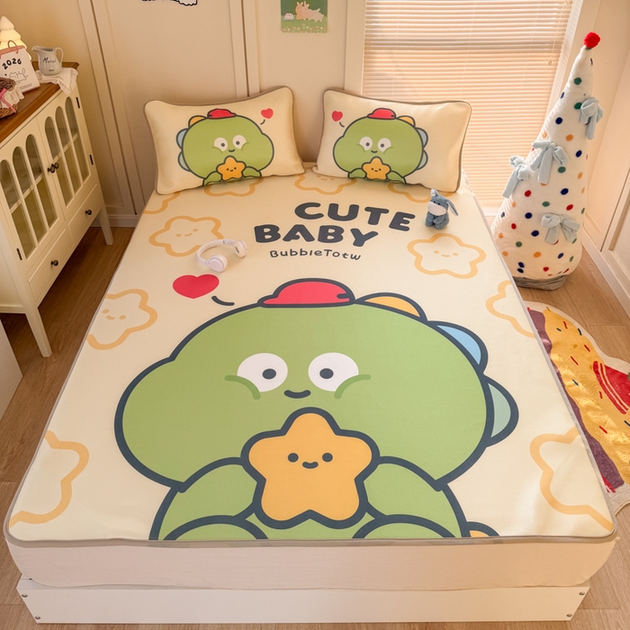 91家纺网 家纺一手货源 找家纺 潮邦创意家居 2026新款A类小冰皮软席油光冰丝席-巴波布布系列【含A类检测报告】 布布糖糖