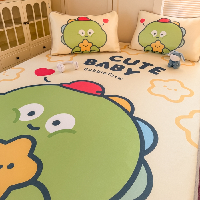 91家纺网 家纺一手货源 找家纺 潮邦创意家居 2026新款A类小冰皮软席油光冰丝席-巴波布布系列【含A类检测报告】 布布糖糖