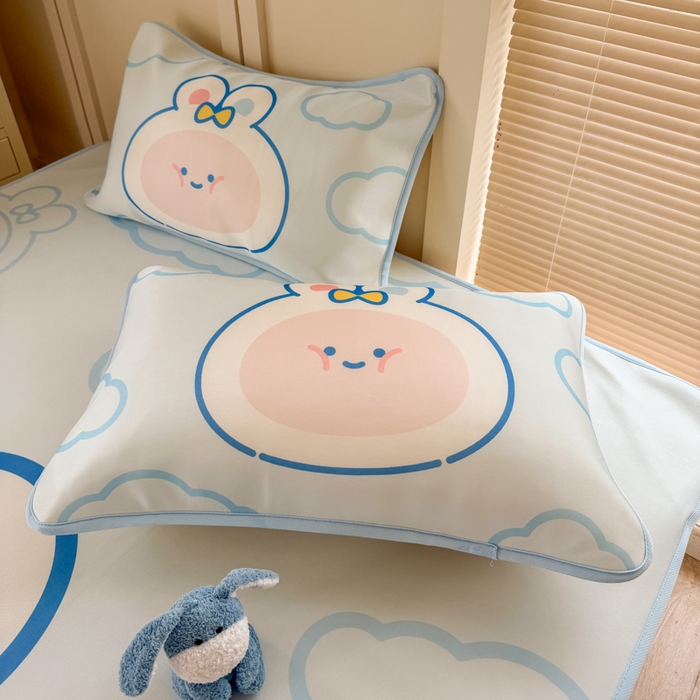 91家纺网 家纺一手货源 找家纺 潮邦创意家居 2026新款A类小冰皮软席油光冰丝席-巴波布布系列【含A类检测报告】 布布桃桃