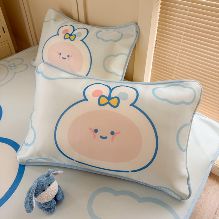 91家纺网 家纺一手货源 找家纺 潮邦创意家居 2026新款A类小冰皮软席油光冰丝席-巴波布布系列【含A类检测报告】 布布桃桃