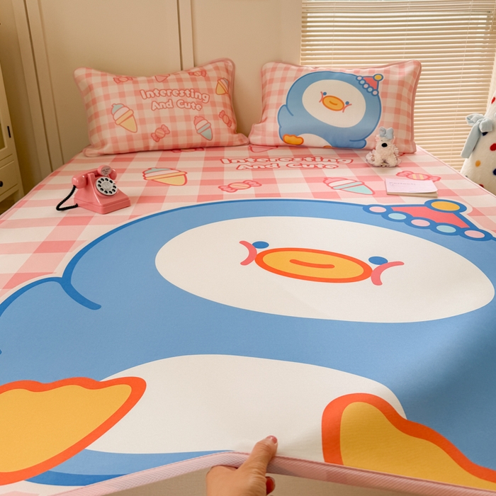 91家纺网 家纺一手货源 找家纺 潮邦创意家居 2026新款A类小冰皮软席油光冰丝席-巴波布布系列【含A类检测报告】 布布熙熙