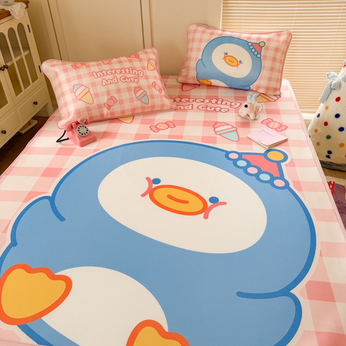 91家纺网 家纺一手货源 找家纺 潮邦创意家居 2026新款A类小冰皮软席油光冰丝席-巴波布布系列【含A类检测报告】 布布熙熙