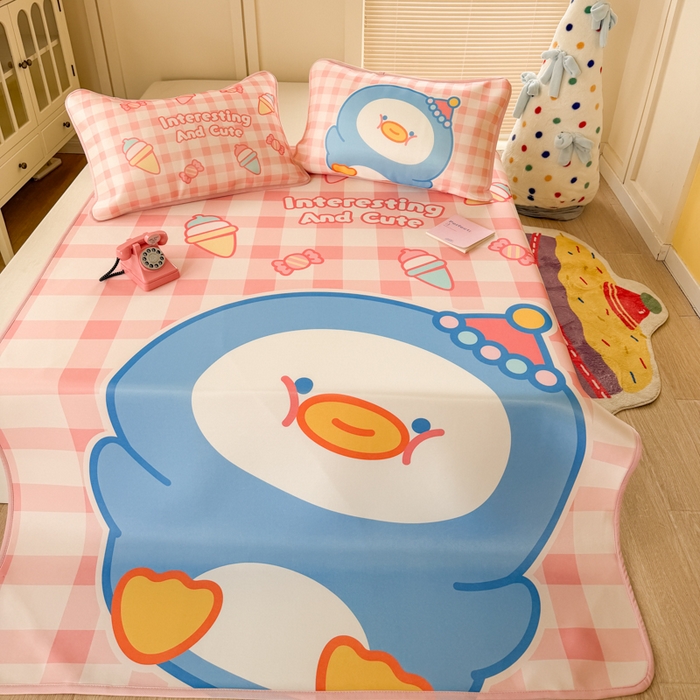 91家纺网 家纺一手货源 找家纺 潮邦创意家居 2026新款A类小冰皮软席油光冰丝席-巴波布布系列【含A类检测报告】 布布熙熙