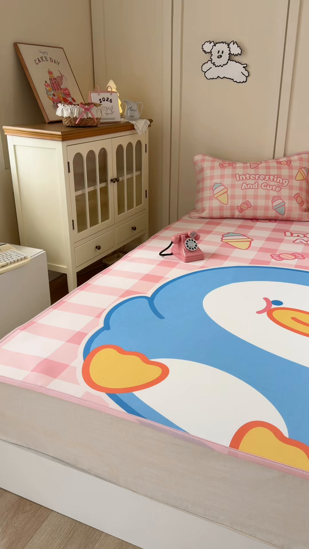 91家纺网 家纺一手货源 找家纺 潮邦创意家居 2026新款A类小冰皮软席油光冰丝席-巴波布布系列【含A类检测报告】 布布熙熙