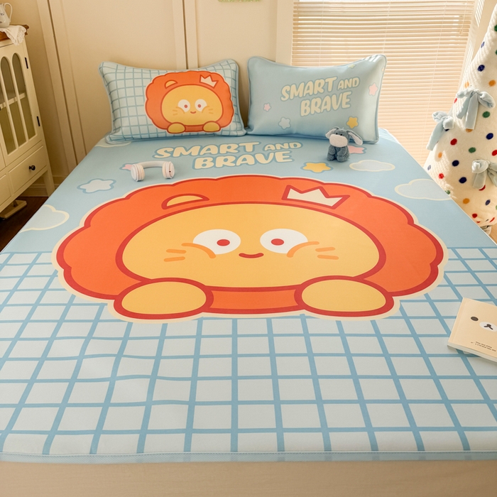 91家纺网 家纺一手货源 找家纺 潮邦创意家居 2026新款A类小冰皮软席油光冰丝席-巴波布布系列【含A类检测报告】 布布星星