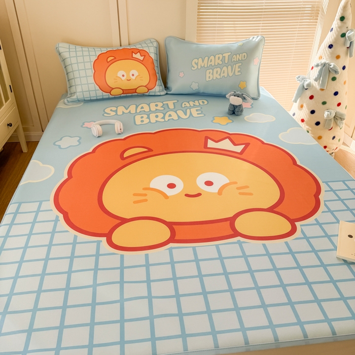 91家纺网 家纺一手货源 找家纺 潮邦创意家居 2026新款A类小冰皮软席油光冰丝席-巴波布布系列【含A类检测报告】 布布星星