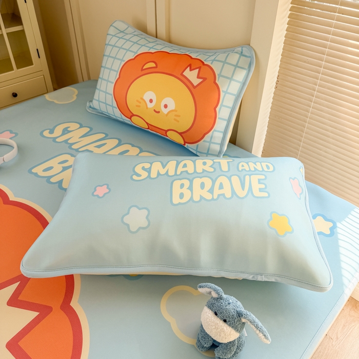 91家纺网 家纺一手货源 找家纺 潮邦创意家居 2026新款A类小冰皮软席油光冰丝席-巴波布布系列【含A类检测报告】 布布星星