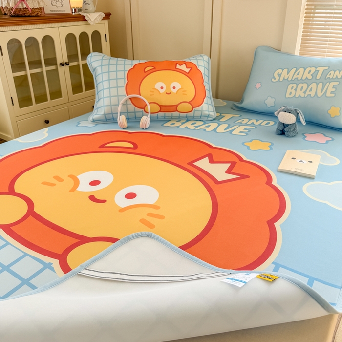 91家纺网 家纺一手货源 找家纺 潮邦创意家居 2026新款A类小冰皮软席油光冰丝席-巴波布布系列【含A类检测报告】 布布星星