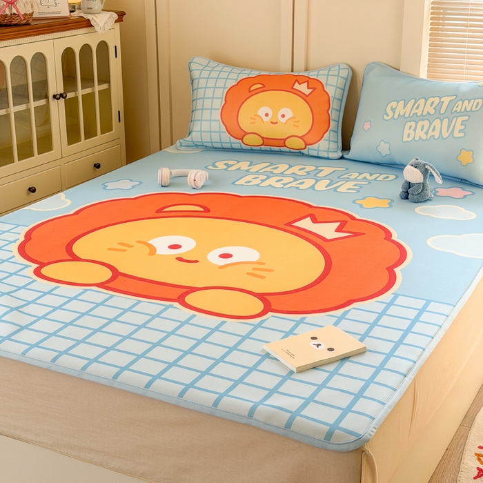 91家纺网 家纺一手货源 找家纺 潮邦创意家居 2026新款A类小冰皮软席油光冰丝席-巴波布布系列【含A类检测报告】 布布星星