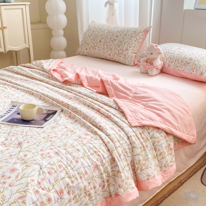 91家纺网 家纺一手货源 找家纺 （总）欧雅搁家纺 2026新款贡缎提花蚕丝被100%蚕丝夏被夏凉被空调被薄被子（包检测）