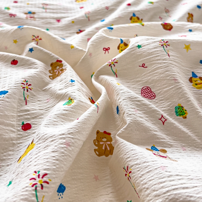 91家纺网 家纺一手货源 找家纺 找底底家纺 2026新款A类泡泡棉双层纱四件套花边夏被四件套 小确幸