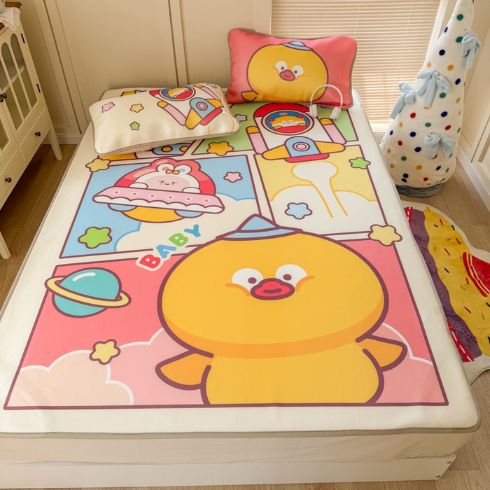 91家纺网 家纺一手货源 找家纺 潮邦创意家居 2026新款A类小冰皮软席油光冰丝席-巴波布布系列【含A类检测报告】 茨茨星球