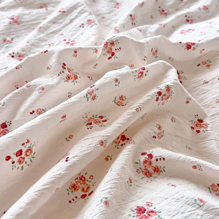 91家纺网 家纺一手货源 找家纺 找底底家纺 2026新款A类泡泡棉双层纱四件套花边夏被四件套 春不晚