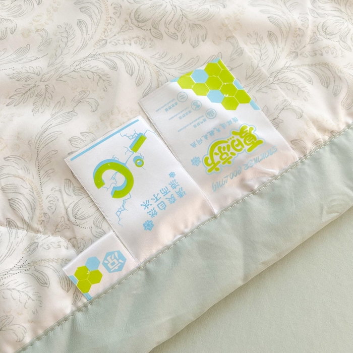 91家纺网 家纺一手货源 找家纺 欧雅搁家纺 2026新款凉感丝滑小冰被夏被夏凉被空调被 绿意丛生