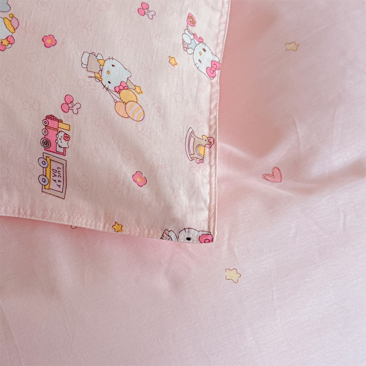 91家纺网 家纺一手货源 找家纺 优眠坊 2026新款全棉印花小清新单品系列-四件套    学生三件套（预留缩水） 呆萌乐园-四件套