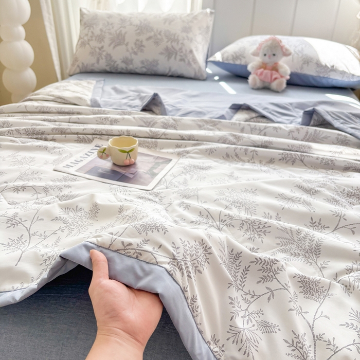 欧雅搁家纺 2026新款凉感丝滑小冰被夏被夏凉被空调被 雪松之境