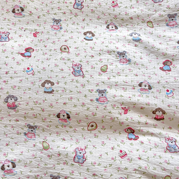 91家纺网 家纺一手货源 找家纺 找底底家纺 2026新款A类泡泡棉双层纱四件套花边夏被四件套 西高地