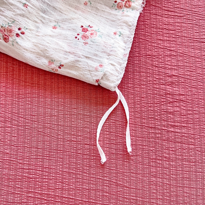 91家纺网 家纺一手货源 找家纺 找底底家纺 2026新款A类泡泡棉双层纱四件套花边夏被四件套 春不晚