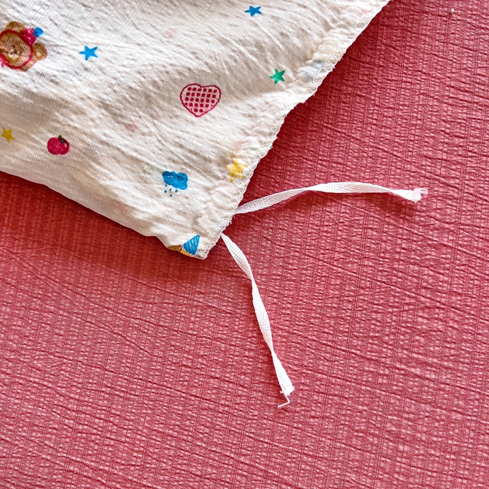 91家纺网 家纺一手货源 找家纺 找底底家纺 2026新款A类泡泡棉双层纱四件套花边夏被四件套 小确幸