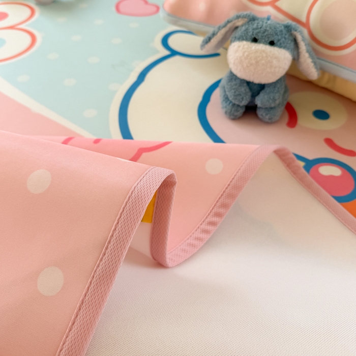 91家纺网 家纺一手货源 找家纺 潮邦创意家居 2026新款A类小冰皮软席油光冰丝席-巴波布布系列【含A类检测报告】 米朵桃桃