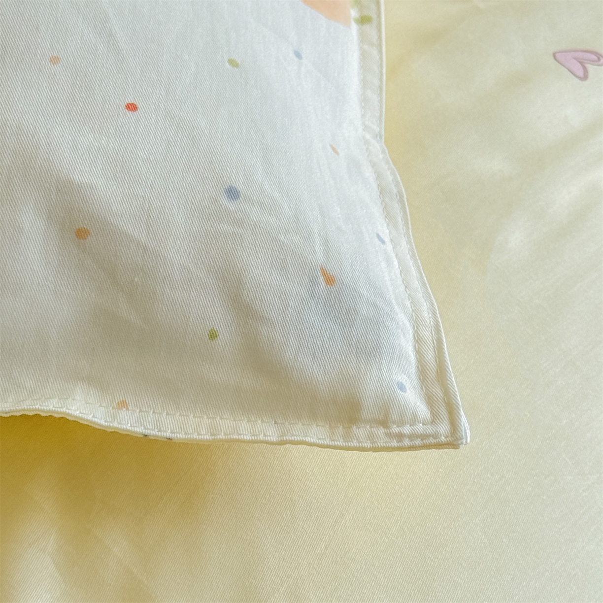 91家纺网 家纺一手货源 找家纺 优眠坊 2026新款全棉印花小清新单品系列-四件套    学生三件套（预留缩水） 橘子象宝-四件套