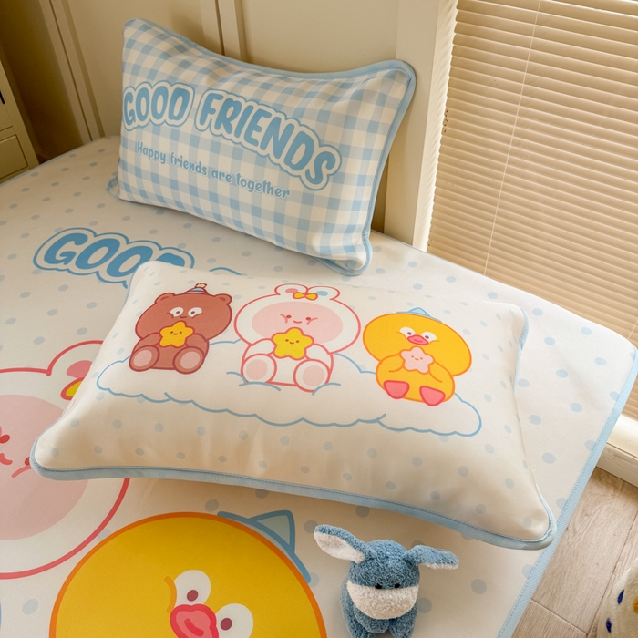 91家纺网 家纺一手货源 找家纺 潮邦创意家居 2026新款A类小冰皮软席油光冰丝席-巴波布布系列【含A类检测报告】 糯糯桃桃