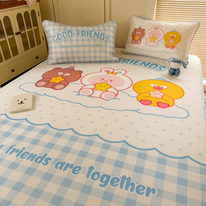 91家纺网 家纺一手货源 找家纺 潮邦创意家居 2026新款A类小冰皮软席油光冰丝席-巴波布布系列【含A类检测报告】 糯糯桃桃