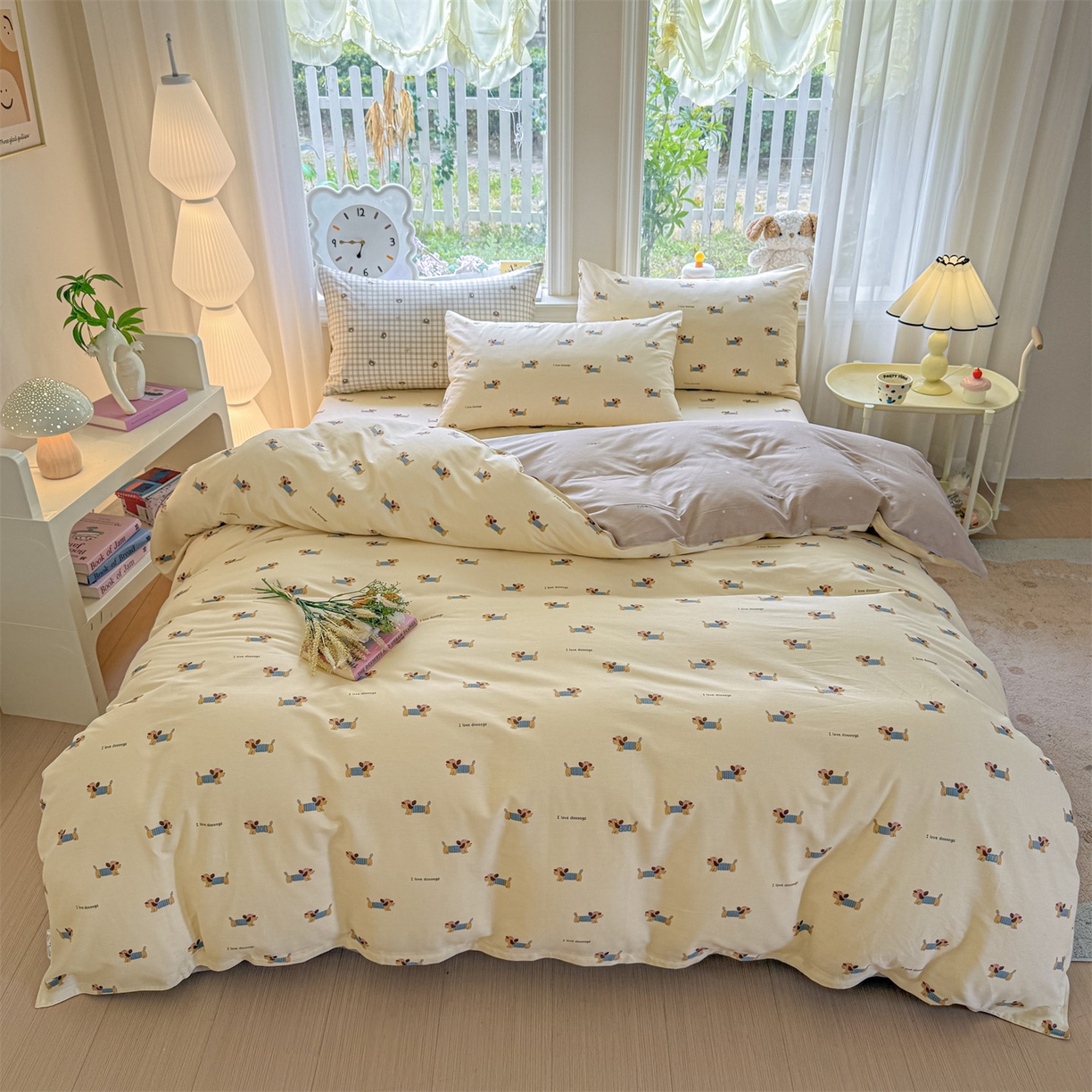 91家纺网 家纺一手货源 找家纺 优眠坊 2026新款全棉印花小清新单品系列-四件套    学生三件套（预留缩水） 克里斯-米-四件套