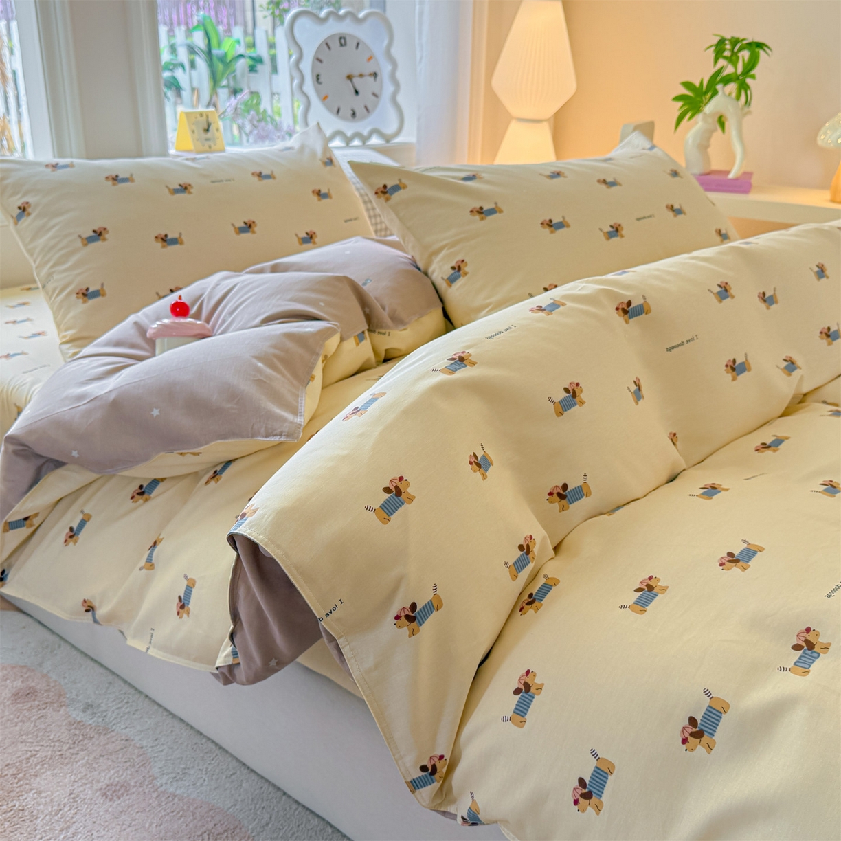 91家纺网 家纺一手货源 找家纺 优眠坊 2026新款全棉印花小清新单品系列-四件套    学生三件套（预留缩水） 克里斯-米-四件套