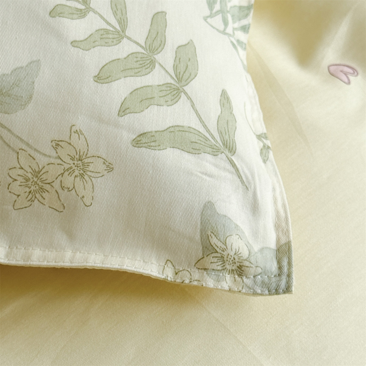 91家纺网 家纺一手货源 找家纺 优眠坊 2026新款全棉印花小清新单品系列-四件套    学生三件套（预留缩水） 绿茵-四件套