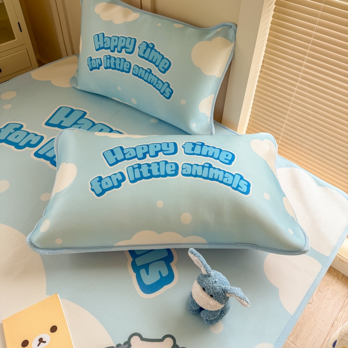 91家纺网 家纺一手货源 找家纺 潮邦创意家居 2026新款A类小冰皮软席油光冰丝席-巴波布布系列【含A类检测报告】 圈圈伙伴