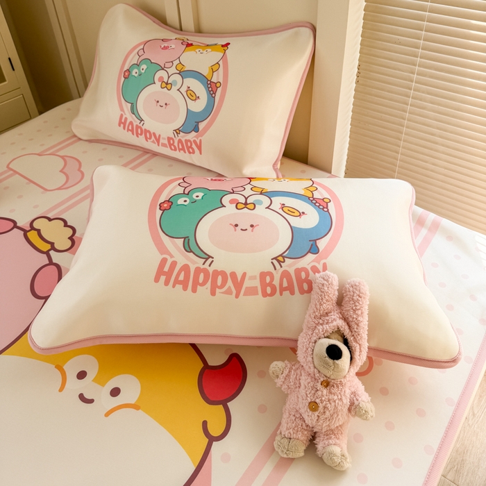 91家纺网 家纺一手货源 找家纺 潮邦创意家居 2026新款A类小冰皮软席油光冰丝席-巴波布布系列【含A类检测报告】 桃桃伙伴