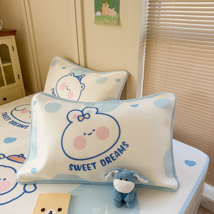 91家纺网 家纺一手货源 找家纺 潮邦创意家居 2026新款A类小冰皮软席油光冰丝席-巴波布布系列【含A类检测报告】 桃桃圈圈