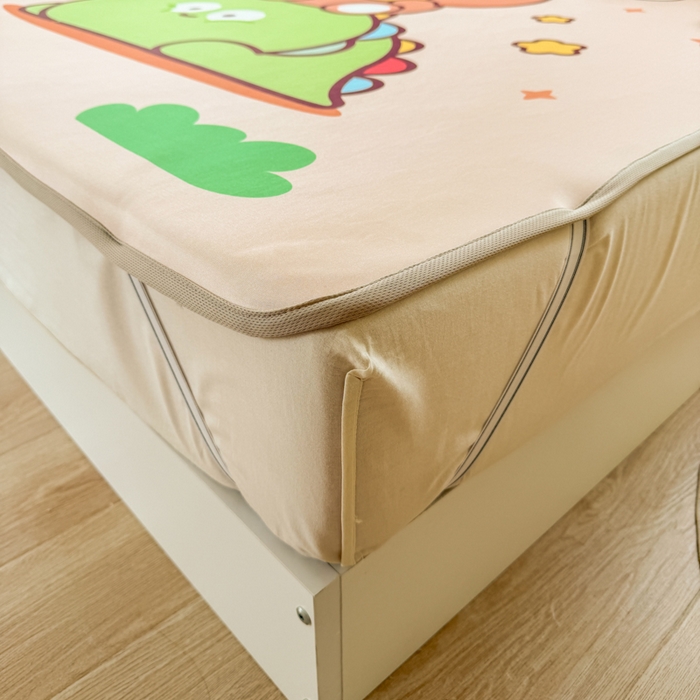 91家纺网 家纺一手货源 找家纺 潮邦创意家居 2026新款A类小冰皮软席油光冰丝席-巴波布布系列【含A类检测报告】 芽芽糖糖