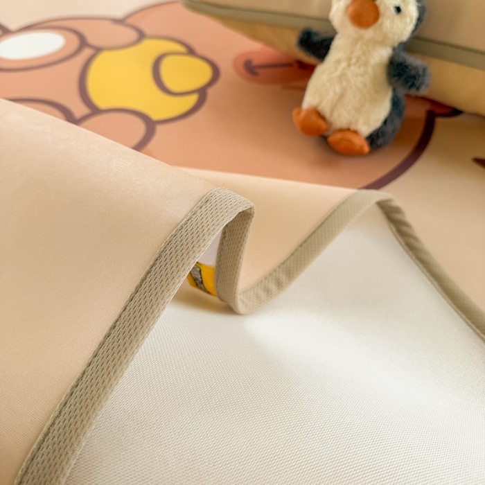 91家纺网 家纺一手货源 找家纺 潮邦创意家居 2026新款A类小冰皮软席油光冰丝席-巴波布布系列【含A类检测报告】 芽芽糖糖