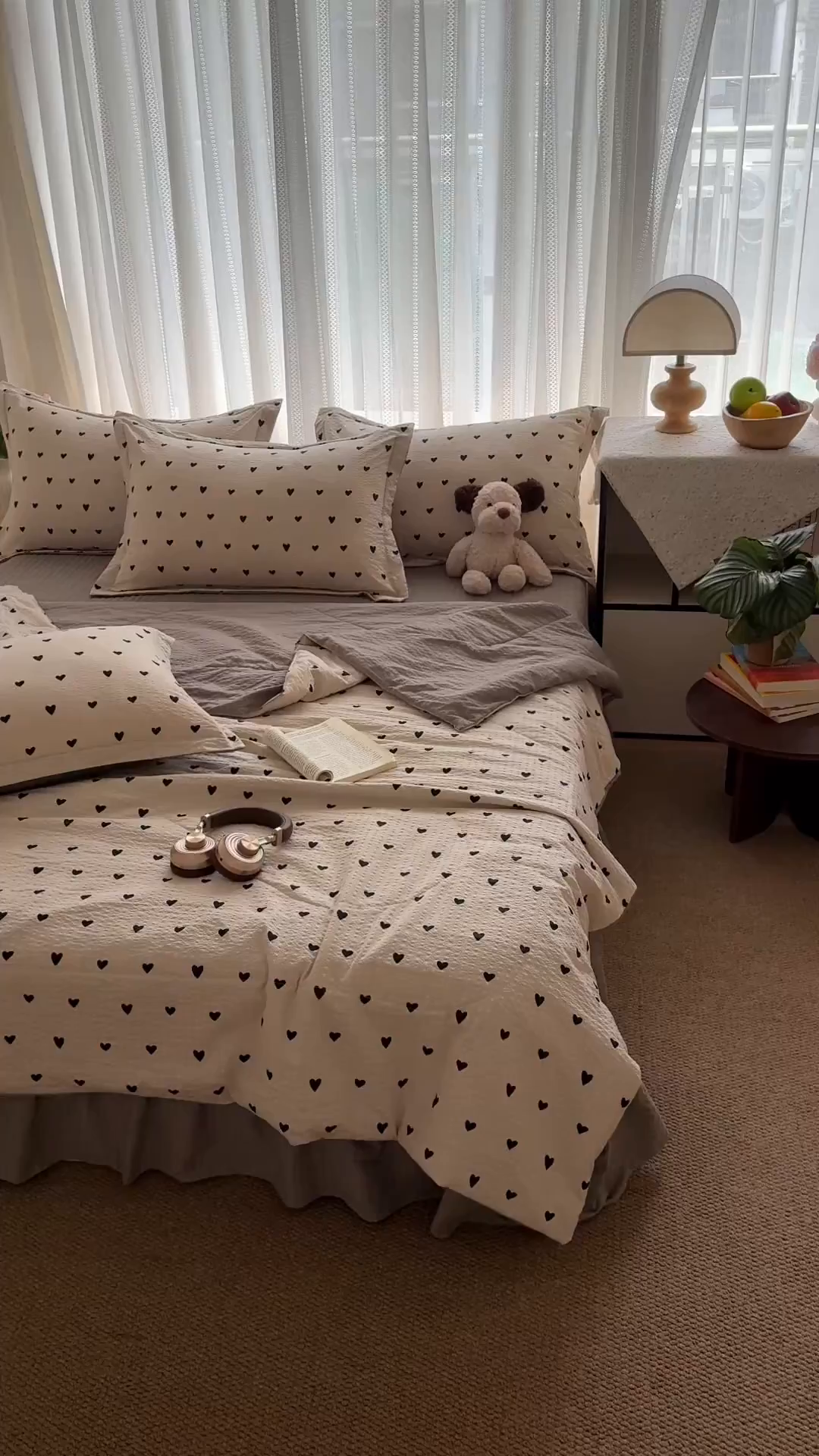 91家纺网 家纺一手货源 找家纺 （总）禾沐 2026新款云感泡芙棉泡芙纱床盖夏被四件套