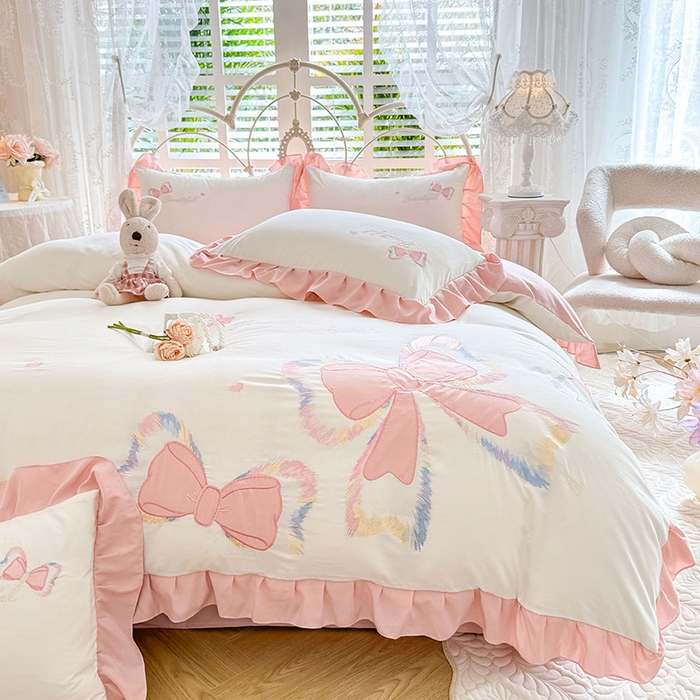 91家纺网 家纺一手货源 找家纺 （总）绒棉世家 2026新款水洗棉贴布绣专版四件套