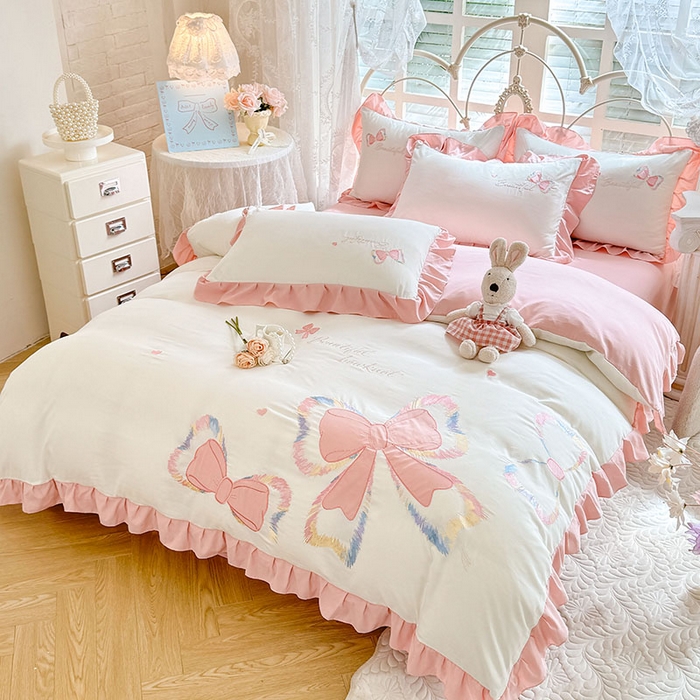 91家纺网 家纺一手货源 找家纺 （总）绒棉世家 2026新款水洗棉贴布绣专版四件套