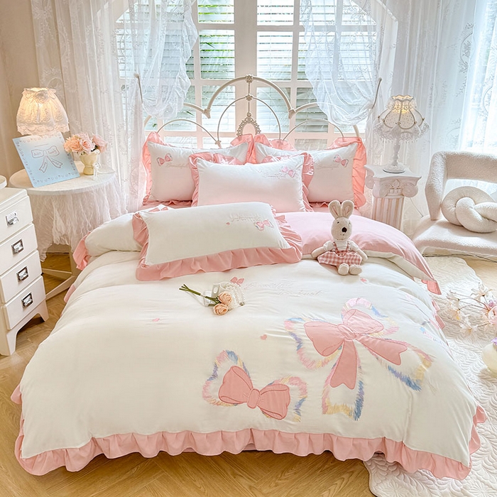 91家纺网 家纺一手货源 找家纺 （总）绒棉世家 2026新款水洗棉贴布绣专版四件套