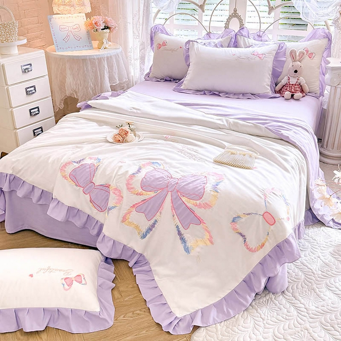 91家纺网 家纺一手货源 找家纺 （总）绒棉世家 2026新款水洗棉贴布绣专版夏被四件套